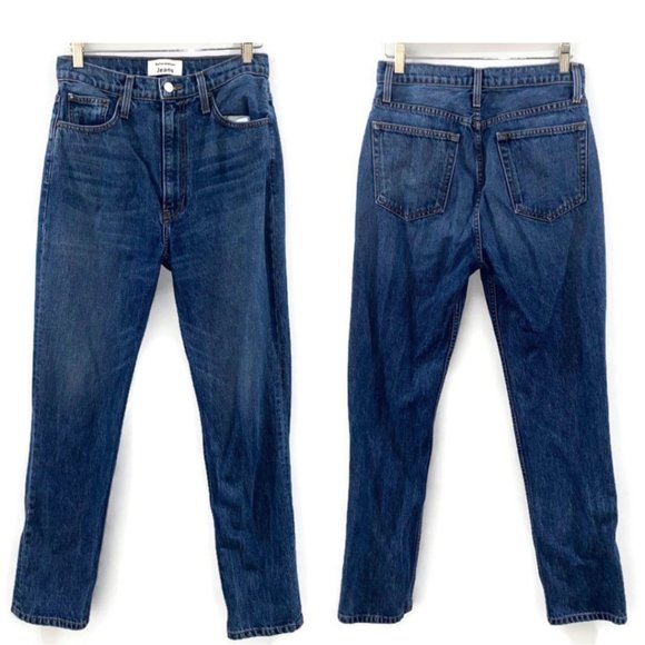 NWT Reformation Stevie Ultra High Rise Denim Jeans Straight Leg Sz 27 Perth - Picture 2 of 11